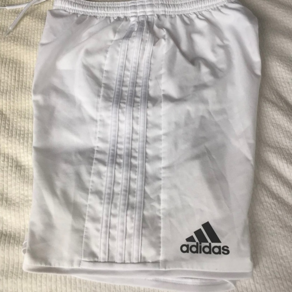 Adidas Youth Large White Soccer Shorts